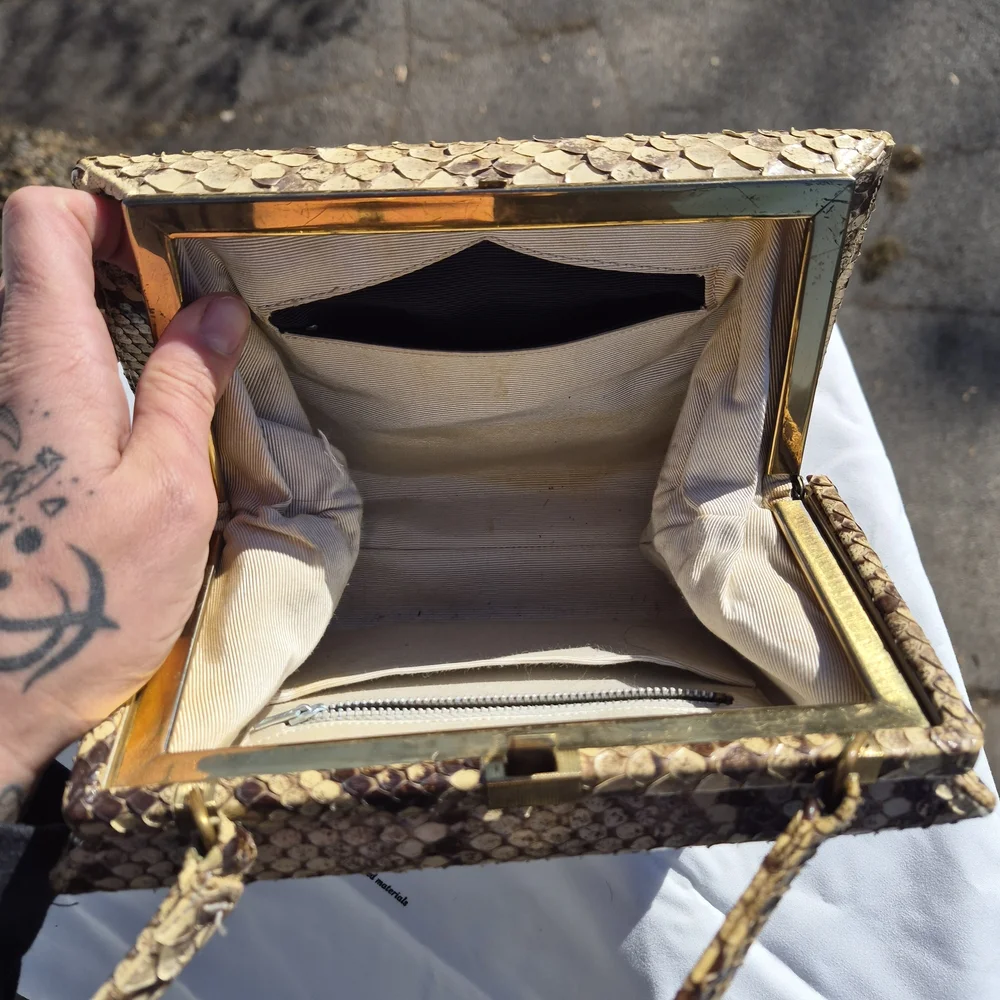 Vintage Python Bag - Picture 4 of 5